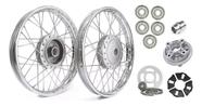 Par Roda 4mm Ybr 125 Factor Tambor, Flange, Relação e Bucha