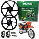 Par Roda 6 Palito Nxr Bros 125 150 Freio Tambor Liga Leve
