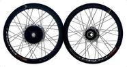 Par Roda Aro Monaco Cubo Diamantado Titan 160 Fan 160 Disco