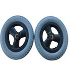Par Roda Aro Nylon 12 1/2 x 2 1/4 Pneu Macico Cadeira de Rodas Freedom