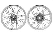 Par Roda Aro Three Heads Jateado 4mm Titan 150 Freio Á Disco