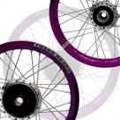 Par Roda Aro Three Heads Violeta Disco Titan Fan 150 160 4mm
