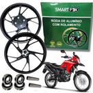 Par Roda Pé Galinha Nxr Bros 160 Esd Freio Disco Liga Leve