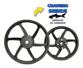 Par Rodas De Liga Leve Pop 100cc (2010) Tambor Fabreck +b.c