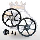 Par Rodas Preta 6 Palitos Honda Cg/titan/fan 125 2009-2014