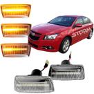Par Seta Sequencial Chevrolet GM Cruze Sedan e Hatch Lampada led sequencial para-lama dianteiro dinâmico Sinal Repetidor Lateral Lado