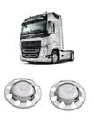 Par sobre tampa cubo cromado - tração volvo