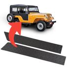 Par Soleira Carroceria Jeep Cj5 1957 a 1982 Alumínio Preto