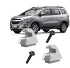 Par Suporte Do Quebra Sol Com Parafuso Cinza GM Spin Onix Agile Cobalt Cruze Cor Cinza Gelo
