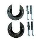 Par Suporte Flange 28mm PVC - MARROM