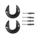 Par suporte flange alumínio 28mm para varão de cortina Par suporte flange alumínio 28mm para varão de cortina