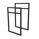 Par Suporte Prateleira Industrial 36cm Metalon Preto