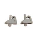 Par Suporte Presilha Trava Quebra-sol GM Monza Opala Cinza Par Suporte Presilha Trava Quebra-sol GM Monza Opala Cinza