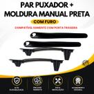 Par Suporte Puxador Interno modelo 4 portas mais Par Acabamento Moldura Manual PRETO Novo Uno Vivace TRASEIRO Par Suporte Puxador Interno modelo 4 portas mais Par Acabamento Moldura Manual PRETO Novo Uno Vivace TRASEIRO