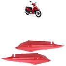 Par Tampa Lateral Biz 125 2015 2016 2017 Vermelho Acabamento Liso
