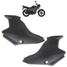Par Tampa Lateral YBR 125 Factor 2011 2012 Preto Fosco Acabamento Liso