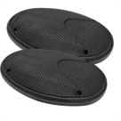 Par Tela 6x9 Grade Plastica P/ Alto-falante Pionner Selenium Som Hinor Bomber