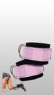 Par Tornozeleira Glúteo Cross Over Nylon Neoprene Rosa