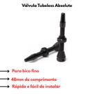 Par Válvula Bico Bicicleta Tubeless Absolute MTB 48mm