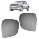 Par Vidro Espelho Retrovisor Com Base Amarok 2011 Até 2016