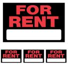 Para alugar Sign Hillman 20x30 cm, preto, vermelho, pacote de plástico 4