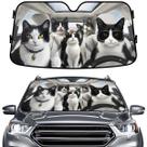 Para-brisa de carro Sun Shade GENANY Tuxedo Cat 140x75 cm
