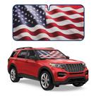 Para-brisa de carro Sun Shade Motor Trend USA Americana Flag