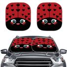 Para-brisa de carro Sun Shade Renewold Kawaii Ladybug 2 unidades