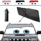 Pára-brisa, guarda-sol, guarda-chuva Coricha para carro, UV Block Grey
