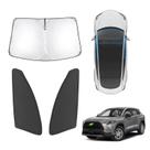 Para-brisa Karltys de 3 peças e guarda-sol de janela lateral para Corolla Cross