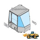 Para-brisa Lateral Direito Temperado Verde Komatsu WA200-5 417-926-3530 - 6mm Para-brisa Lateral Direito Temperado Verde Komatsu WA200-5 417-926-3530 - 6mm