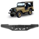Para-choque Base Guincho Jeep Willys com Peito de Aço -Preto Para-choque Base Guincho Jeep Willys com Peito de Aço -Preto