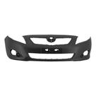 Para-choque Corolla 2008 a 2011 dianteiro preto liso com ressalto de placa - 7012
