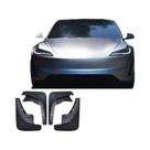 Para-lamas Dianteiros E Traseiros Para Tesla Model 3 2024-2026 - Conjunto De 4 Peças - Acessórios De