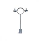 Para-Raio Suporte Para Tubo Protecao 1.1/2''Chapa Encosto