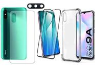 Para Redmi 9a 9i Capa + Pelicula 3d + Camera + Traseira