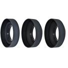 Para-Sol 62mm Silicone 3 em 1 Universal para Lentes