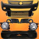 Parachoque Completo Gol G5 2009/2013 Preto Para Pintura