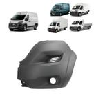 Parachoque dianteiro com furo ducato 2024 boxer jumper 2018 a 2024 cinza lado esquerdo sem suporte milha