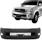 Parachoque Dianteiro Hilux 2009 2010 2011 Com Grade Furo Milha Moldura Preto Texturizado