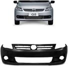 Parachoque Dianteiro Preto Liso com Furo para Farol de Milha Gol Voyage e Saveiro Geração 5 2008 até 2012