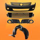 Parachoque Gol Saveiro Voyage G5 Kit Grade Moldura Cromada