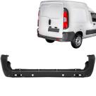 Parachoque Traseiro Fiorino 14 15 16 17 18 19 20 21 22 23 24 Cinza Texturizado Com Furo Refletor
