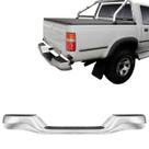 Parachoque Traseiro Hilux 2000 2001 2002 2003 2004 4X4 Cromado Com Pisante