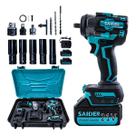 Parafusadeira Chave de Impacto 21V S/ Fio 550NM Saider SA0004 + 2 Baterias