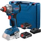 Parafusadeira Chave de Impacto a bateria 18V Brushless com 2 baterias - GDX 18V-285 (110V/220V)