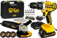 Parafusadeira De Impacto A Bateria 21v + Esmerilhadeira 127v Parafusadeira De Impacto A Bateria 21v + Esmerilhadeira 127v