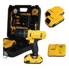 Parafusadeira E Furadeira 25v + Kit Ferraments Brocas E Bits