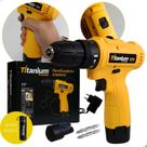 Parafusadeira E Furadeira 3/8 Bateria 12v Titanium + Brinde