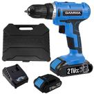 *Parafusadeira e Furadeira à Bateria 21V 3/8 POL Bivolt G12103/BR GAMMA Bivolt